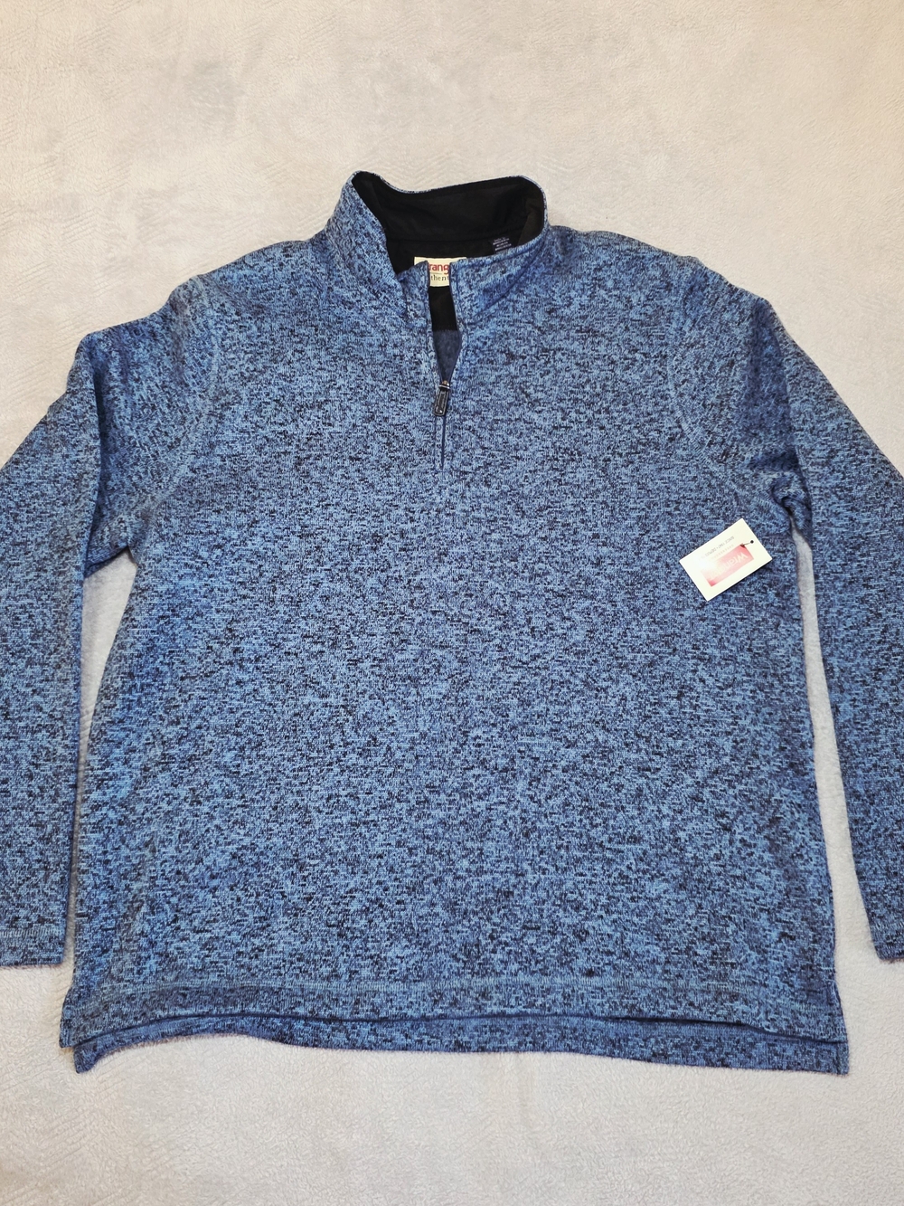 NWT Wrangler Authentics Quarter Zip Sweater Fleece L